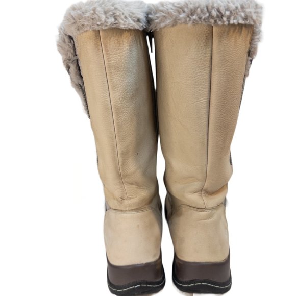 Jambu Womens Size 8.5 Winter Boot Tan Baltic Water Resistant Zip Tall Mid Calf - Picture 7 of 7
